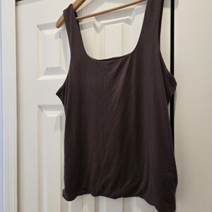 J. Crew Dark Brown Tank Top